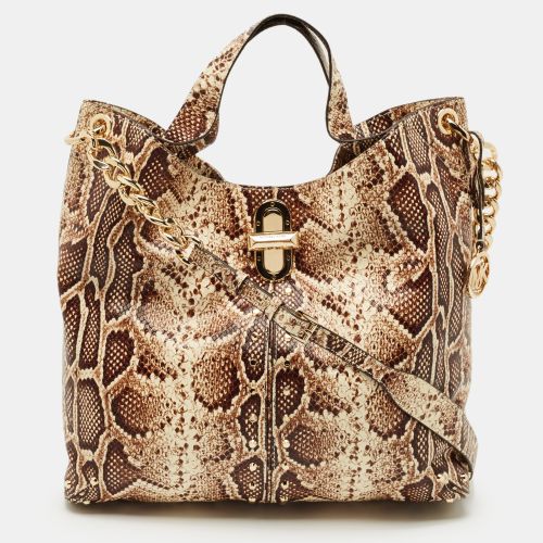 MICHAEL Michael Kors Brown Python Embossed Leather Uptown Astor Legacy Bag - MICHAEL Michael Kors - Modalova
