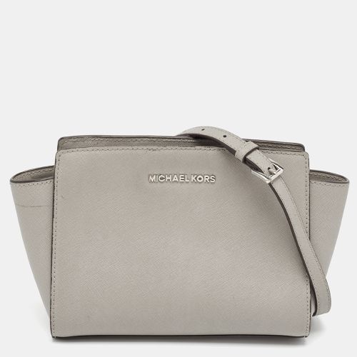 MICHAEL Michael Kors Grey Leather Small Selma Crossbody Bag - MICHAEL Michael Kors - Modalova