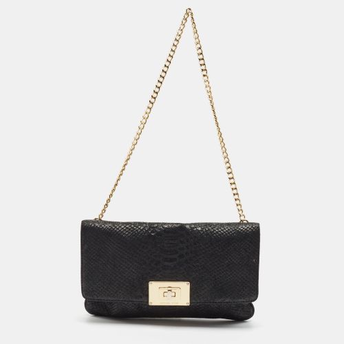 Turnlock Python Embossed Leather Shoulder Bag - MICHAEL Michael Kors - Modalova