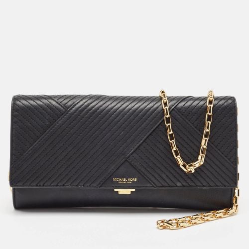 Quilted Leather Flap Chain Clutch - MICHAEL Michael Kors - Modalova