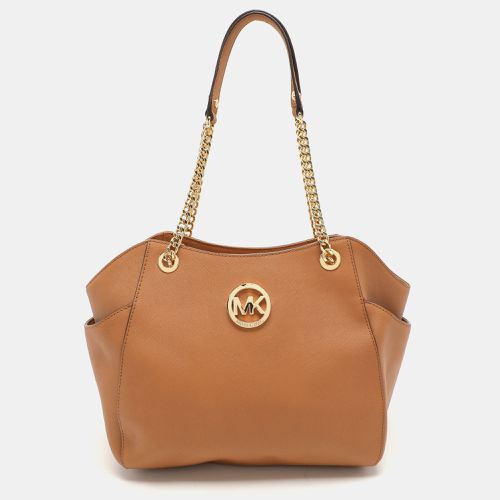 Leather Jet Set Chain Shoulder Bag - MICHAEL Michael Kors - Modalova