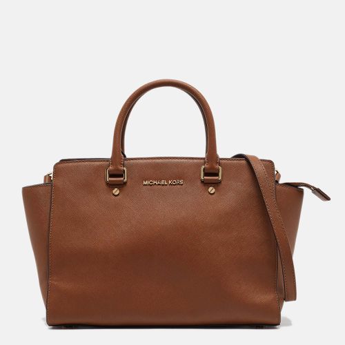 MICHAEL Michael Kors Brown Leather Medium Selma Satchel - MICHAEL Michael Kors - Modalova