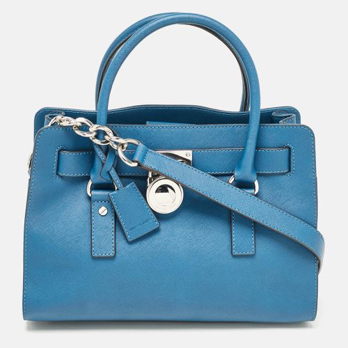 MICHAEL Michael Kors Blue Leather Medium Hamilton East West Tote - MICHAEL Michael Kors - Modalova