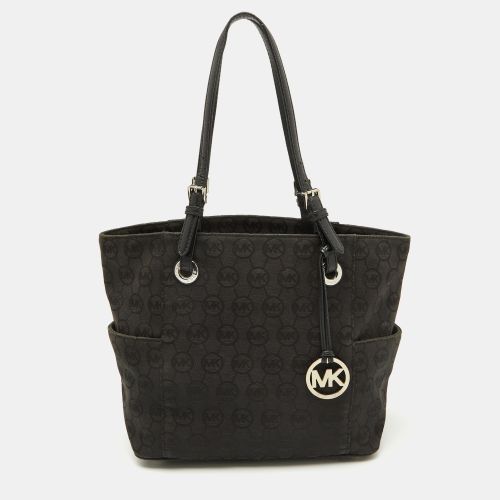 Signature Canvas and Leather Jet Set Tote - MICHAEL Michael Kors - Modalova