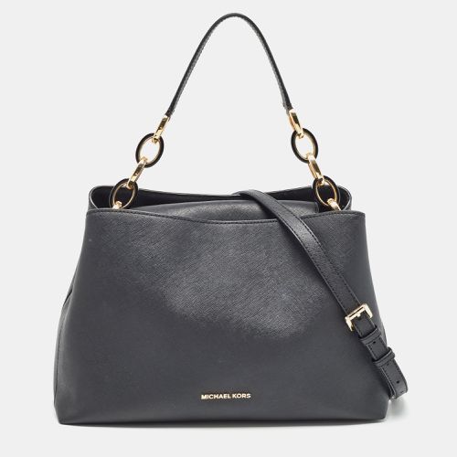 MICHAEL Michael Kors Black Saffiano Leather Portia Top Handle Bag - MICHAEL Michael Kors - Modalova