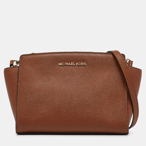 MICHAEL Michael Kors Brown Leather Small Selma Crossbody Bag - MICHAEL Michael Kors - Modalova