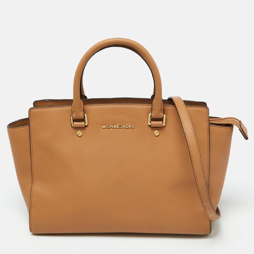 MICHAEL Michael Kors Tan Leather Medium Selma Tote - MICHAEL Michael Kors - Modalova