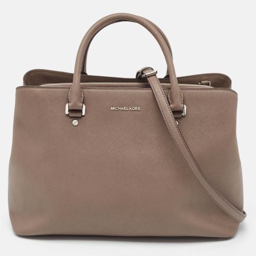 MICHAEL Michael Kors Grey Leather Savannah Tote - MICHAEL Michael Kors - Modalova