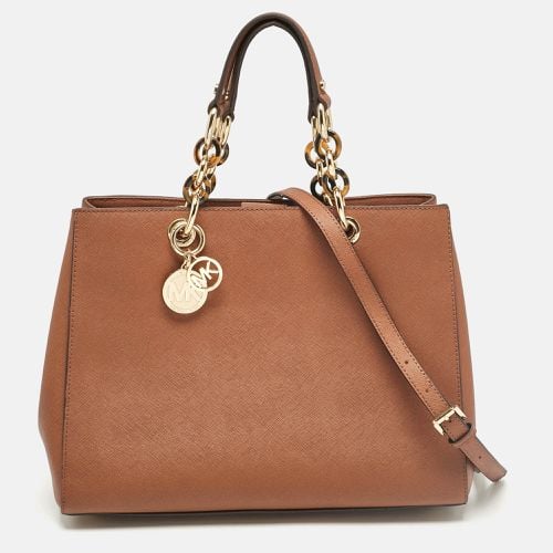 MICHAEL Michael Kors Brown Leather Large Cynthia Tote - MICHAEL Michael Kors - Modalova