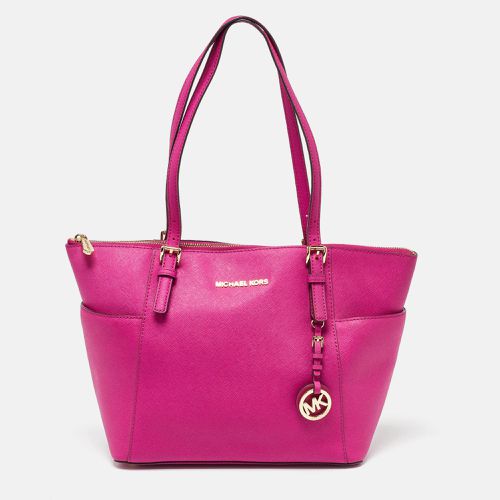 MICHAEL Michael Kors Fuchsia Leather Jet Set Top Zip Tote - MICHAEL Michael Kors - Modalova