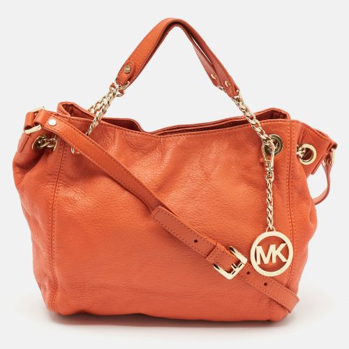 MICHAEL Michael Kors Orange Leather Chain Top Handle Bag - MICHAEL Michael Kors - Modalova