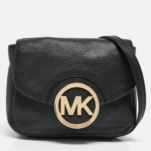 MICHAEL Michael Kors Black Leather Fulton Crossbody Bag - MICHAEL Michael Kors - Modalova