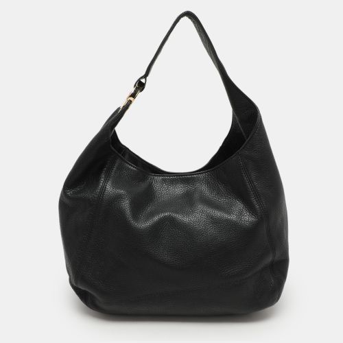 Michael Michael Kors Black Leather Fulton Hobo - MICHAEL Michael Kors - Modalova