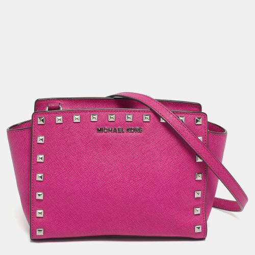 MICHAEL Michael Kors Fuchsia Leather Small Selma Crossbody Bag - MICHAEL Michael Kors - Modalova