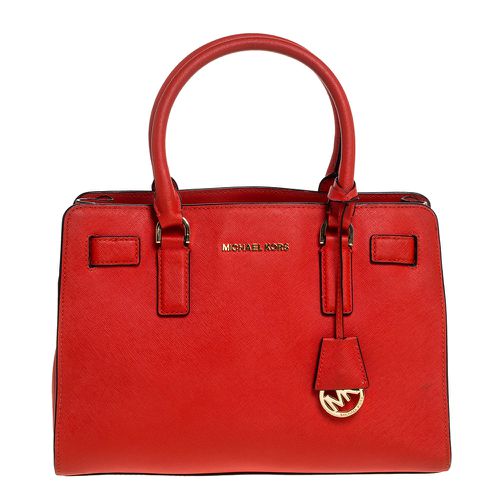 Michael Michael Kors Red Leather Medium Hamilton Tote - MICHAEL Michael Kors - Modalova