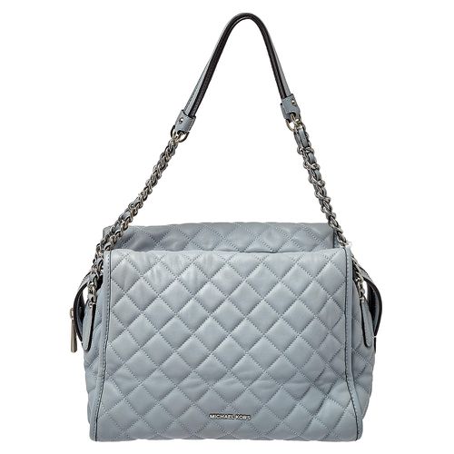 MICHAEL Michael Kors Blue Quilted Leather XL Rachel Satchel - MICHAEL Michael Kors - Modalova