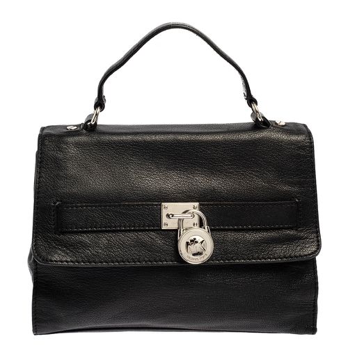 Pebbled Leather Padlock Flap Top Handle Bag - MICHAEL Michael Kors - Modalova