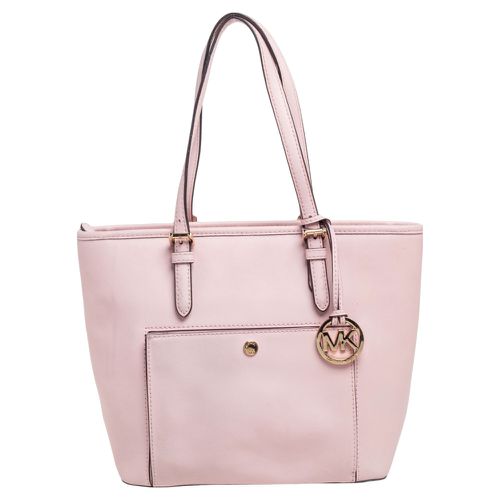 MICHAEL Michael Kors Pink Leather Jet Set Snap Pocket Tote - MICHAEL Michael Kors - Modalova