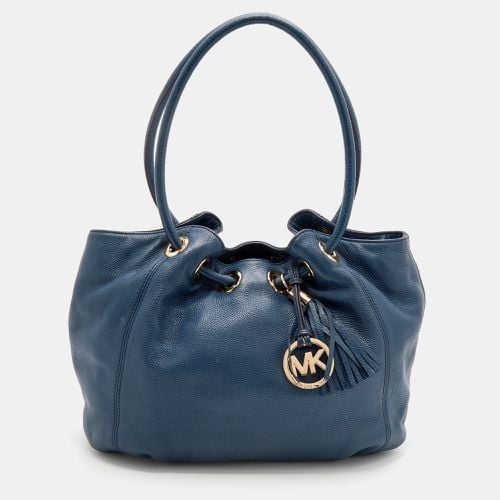 MICHAEL Michael Kors Blue Leather Ring Tassel Tote - MICHAEL Michael Kors - Modalova