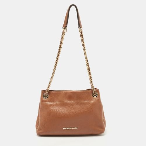 MICHAEL Michael Kors Brown Leather Chain Shoulder Bag - MICHAEL Michael Kors - Modalova