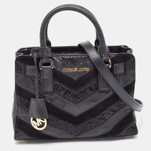 MICHAEL Michael Kors Black Leather And Suede East West Dillon Tote - MICHAEL Michael Kors - Modalova