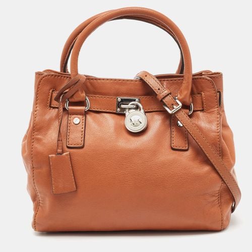 MICHAEL Michael Kors Brown Leather Hamilton North South Tote - MICHAEL Michael Kors - Modalova