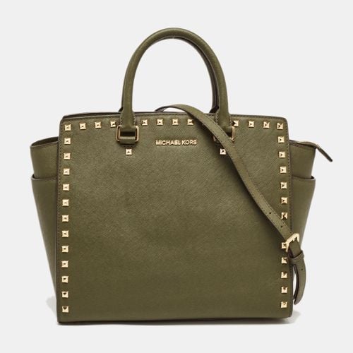 Michael Kors Studded Leather Large Selma Satchel - MICHAEL Michael Kors - Modalova