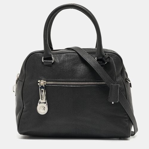 MICHAEL Michael Kors Black Leather Dome Top Handle Bag - MICHAEL Michael Kors - Modalova