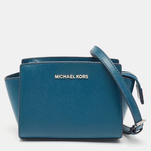 MICHAEL Michael Kors Blue Leather Mini Selma Crossbody Bag - MICHAEL Michael Kors - Modalova