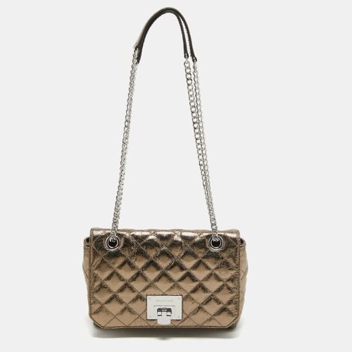 MICHAEL Michael Kors Nickel Foil Leather Vivianne Flap Shoulder Bag - MICHAEL Michael Kors - Modalova