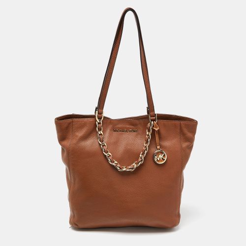 MICHAEL Michael Kors Brown Leather Chain Tote - MICHAEL Michael Kors - Modalova