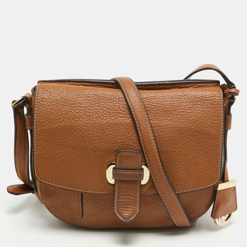 MICHAEL Michael Kors Brown Leather Flap Crossbody Bag - MICHAEL Michael Kors - Modalova