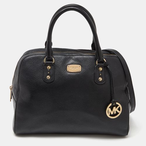 MICHAEL Michael Kors Black Leather Dome Satchel - MICHAEL Michael Kors - Modalova