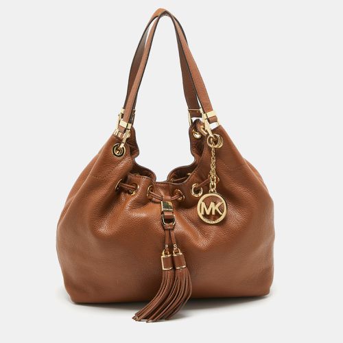 MICHAEL Michael Kors Brown Leather Camden Drawstring Hobo - MICHAEL Michael Kors - Modalova