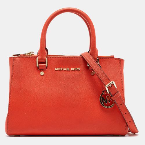 Michael Michael Kors Red Leather Small Sutton Tote - MICHAEL Michael Kors - Modalova