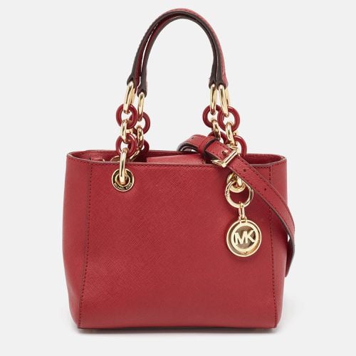 MICHAEL Michael Kors Red Leather Mini Cynthia Tote - MICHAEL Michael Kors - Modalova