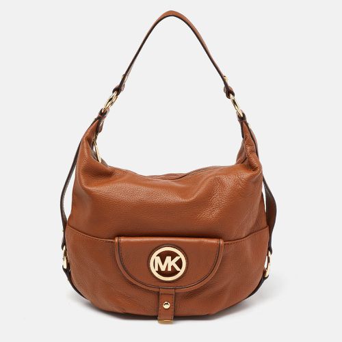 MICHAEL Michael Kors Brown Leather Fulton Hobo - MICHAEL Michael Kors - Modalova