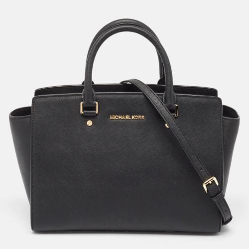 MICHAEL Michael Kors Black Saffiano Leather Large Selma Tote - MICHAEL Michael Kors - Modalova