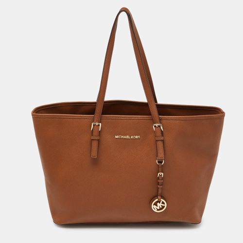 Leather Jet Set Shopper Tote - MICHAEL Michael Kors - Modalova