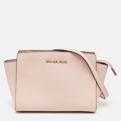 MICHAEL Michael Kors Pink Saffiano Leather Medium Selma Crossbody Bag - MICHAEL Michael Kors - Modalova