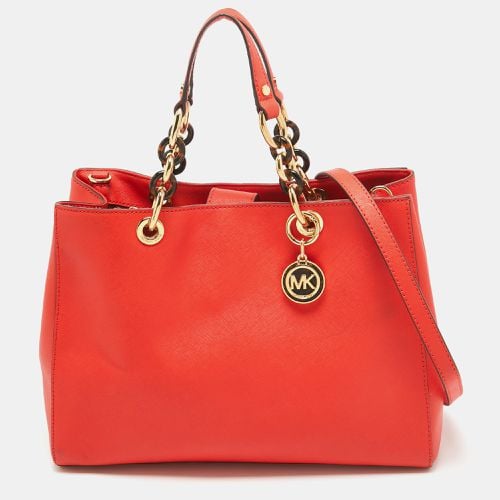 MICHAEL Michael Kors Red Leather Large Cynthia Tote - MICHAEL Michael Kors - Modalova