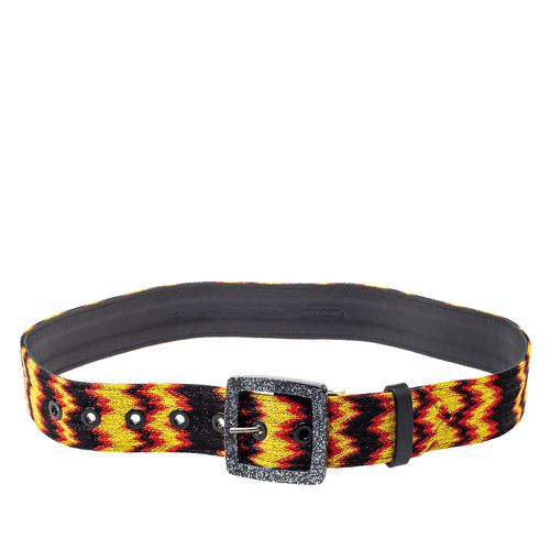 Missoni Multicolour Fabric and Leather Buckle Belt 75 CM - Missoni - Modalova