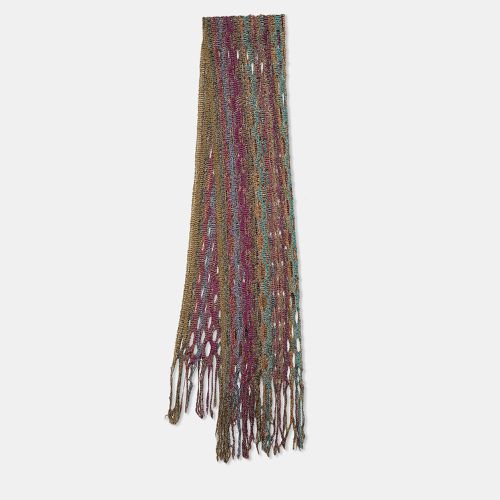 Missoni Multicolor Cut Out Patterned Knit Stole - Missoni - Modalova