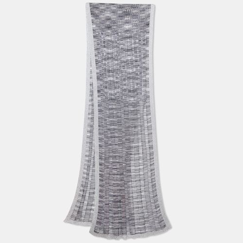 Missoni Grey Ribbed Lurex Knit Stole - Missoni - Modalova