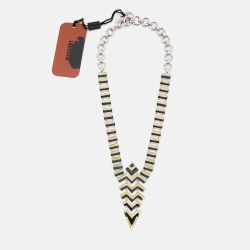 Enamel Tone Geometric Shaped Long Necklace - Missoni - Modalova