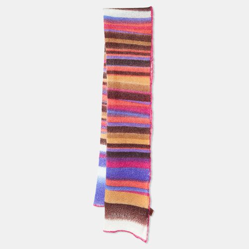 Missoni Multicolor Striped Mohair Blend Knit Stole - Missoni - Modalova