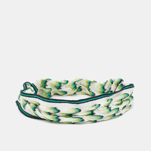 Missoni Green Patterned Crochet Head Band - Missoni - Modalova