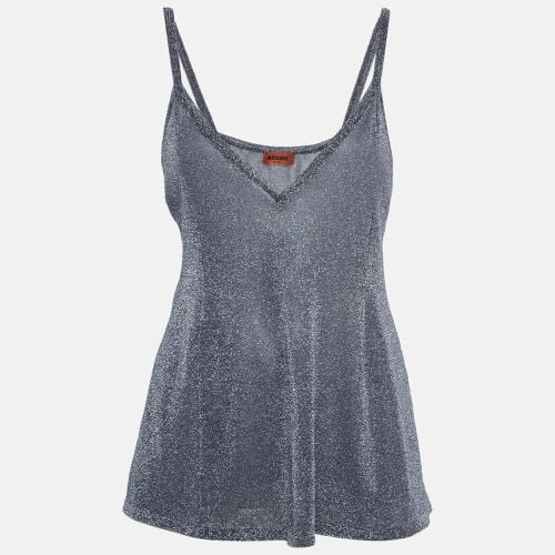 Missoni Metallic Blue V-Neck Camisole L - Missoni - Modalova