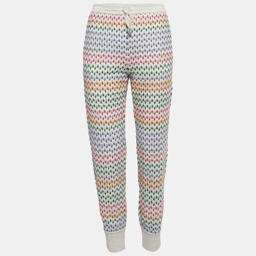 Missoni Grey Patterned Knit Jogger Pants S - Missoni - Modalova