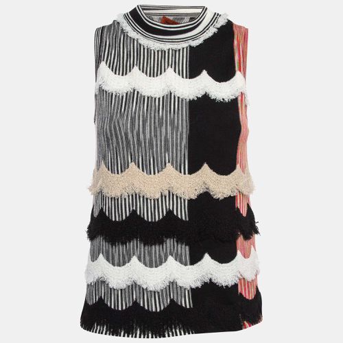 Missoni Multicolor Patterned Knit Scallop Detail Tank Top S - Missoni - Modalova